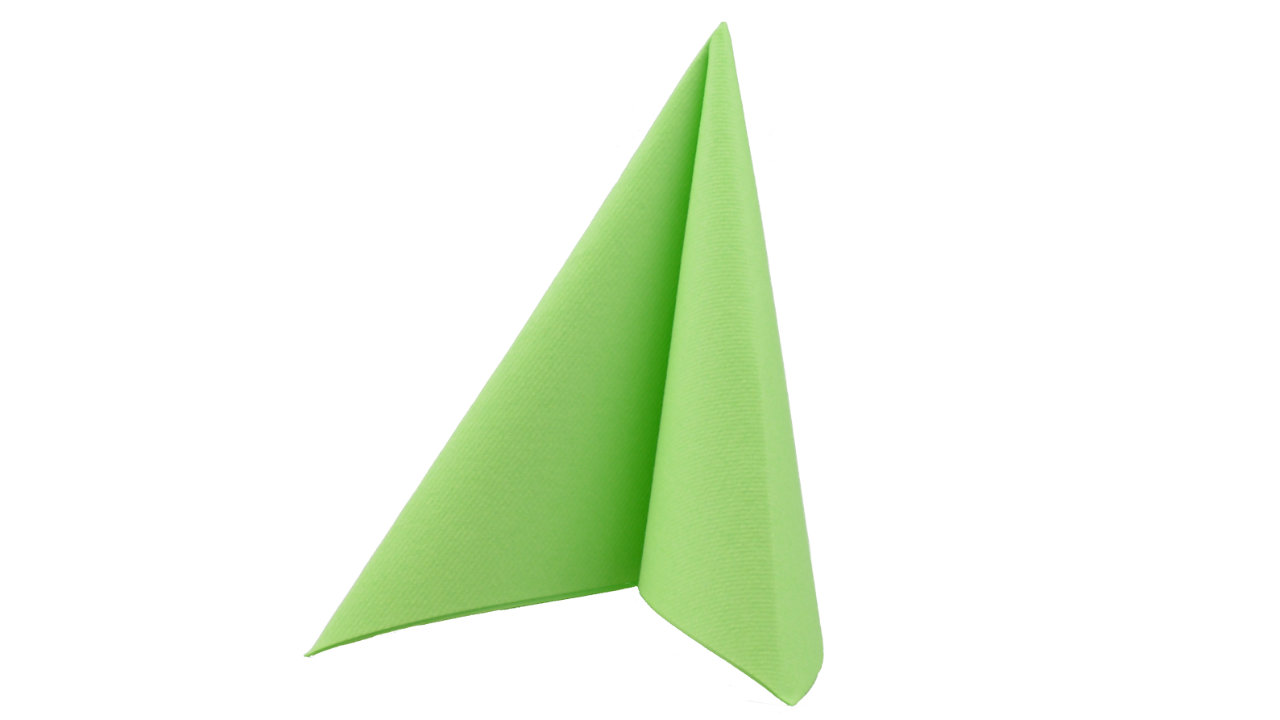 Airlaid-Serviette, 40x40cm, 1/4 Falz, apfelgrün