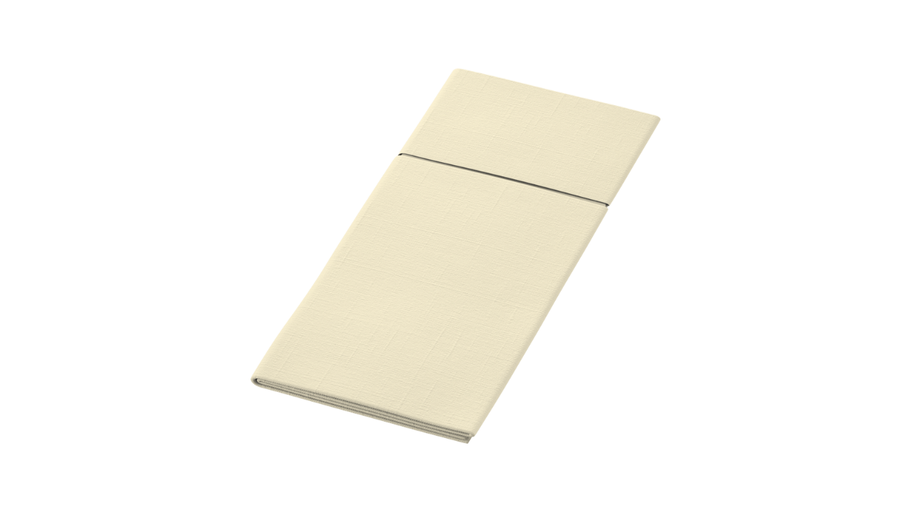 Duniletto-Bio-Bestecktasche Slim, 40x33cm, cream