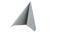 Airlaid-Serviette, 40x40cm, 1/4 Falz, grau