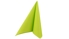 Airlaid-Serviette, 40x40cm, 1/4 Falz, lime