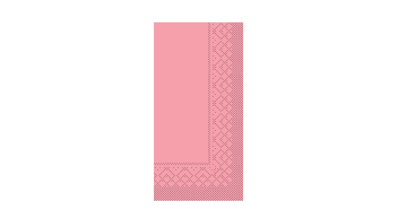 Mank-Zelltuch-Serviette,33x33cm,3-lagig, 1/8 Kopffalz, rosa