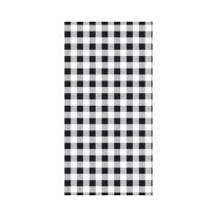 Linclass Mitteldecke, 80x80cm, 'Karo' schwarz