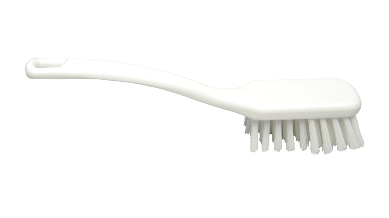 Hygiene-Stielbürste, HACCP, hart, 270x47mm, weiß