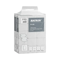 Katrin Handtuch-Papier Easy Flush, wei&szlig;, 2-lagig, 20,3x24cm, Multifold 'NON STOP'