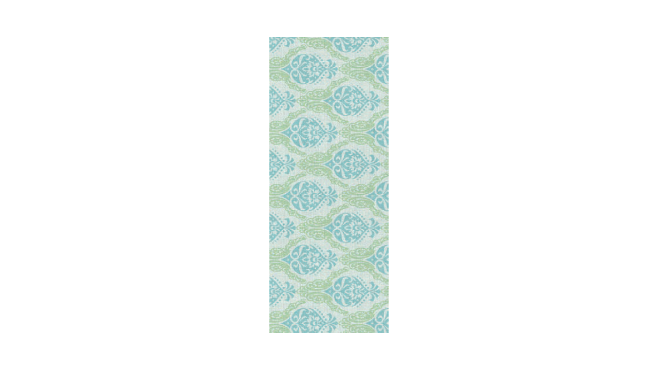 Linclass-Tischläufer, 0,40x24m, 'Doris' grün/blau