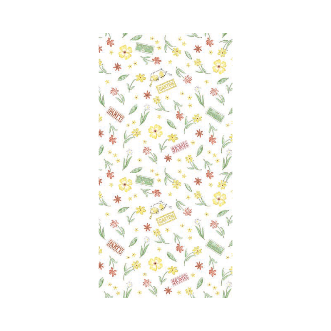 Linclass Mitteldecke, 80x80cm, 'Gartenparty'