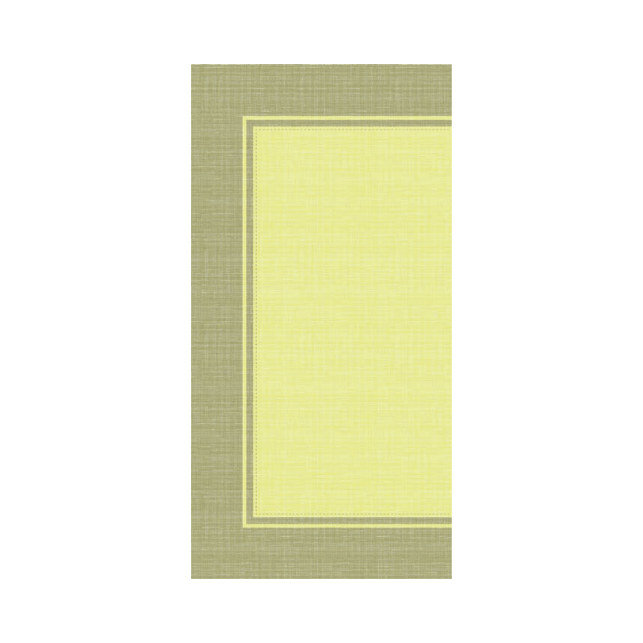 Linclass Mitteldecke, 80x80cm, 'Brooklyn' lime-oliv