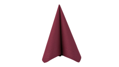 Deluxe-Serviette, 40x40cm, 4-lagig, 1/4 Falz, bordeaux
