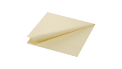Duni-Zelltuch-Serviette, 24x24cm,3-lagig 1/4 Falz, creme