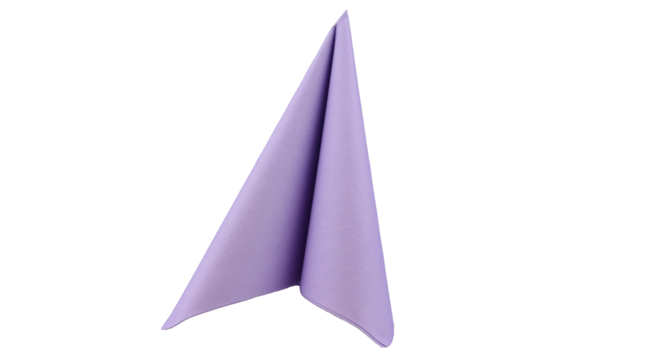Airlaid-Serviette, 40x40cm, 1/4 Falz, lila