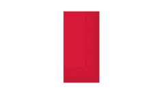 Mank-Zelltuch-Serviette,33x33cm,3-lagig, 1/8 Kopffalz, rot