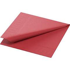Duni-Zelltuch-Serviette, 24x24cm,3-lagig 1/4 Falz, bordeaux