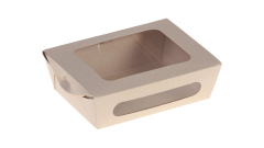 Naturesse Bamboo Doppel- Fensterbox, mit PLA Fenster, 16x12x5cm, braun