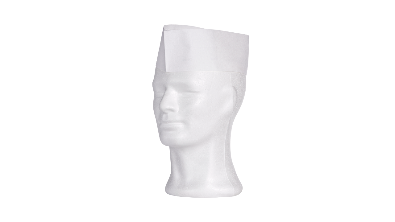 Express-Papierschiffchen, geprägt, mit Papierkrone, weiß