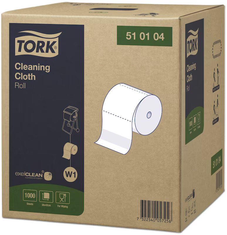 Tork-Reinigungstuch-Premium,Großrolle, weiß, 1-lagig, 38x43cm,perforiert