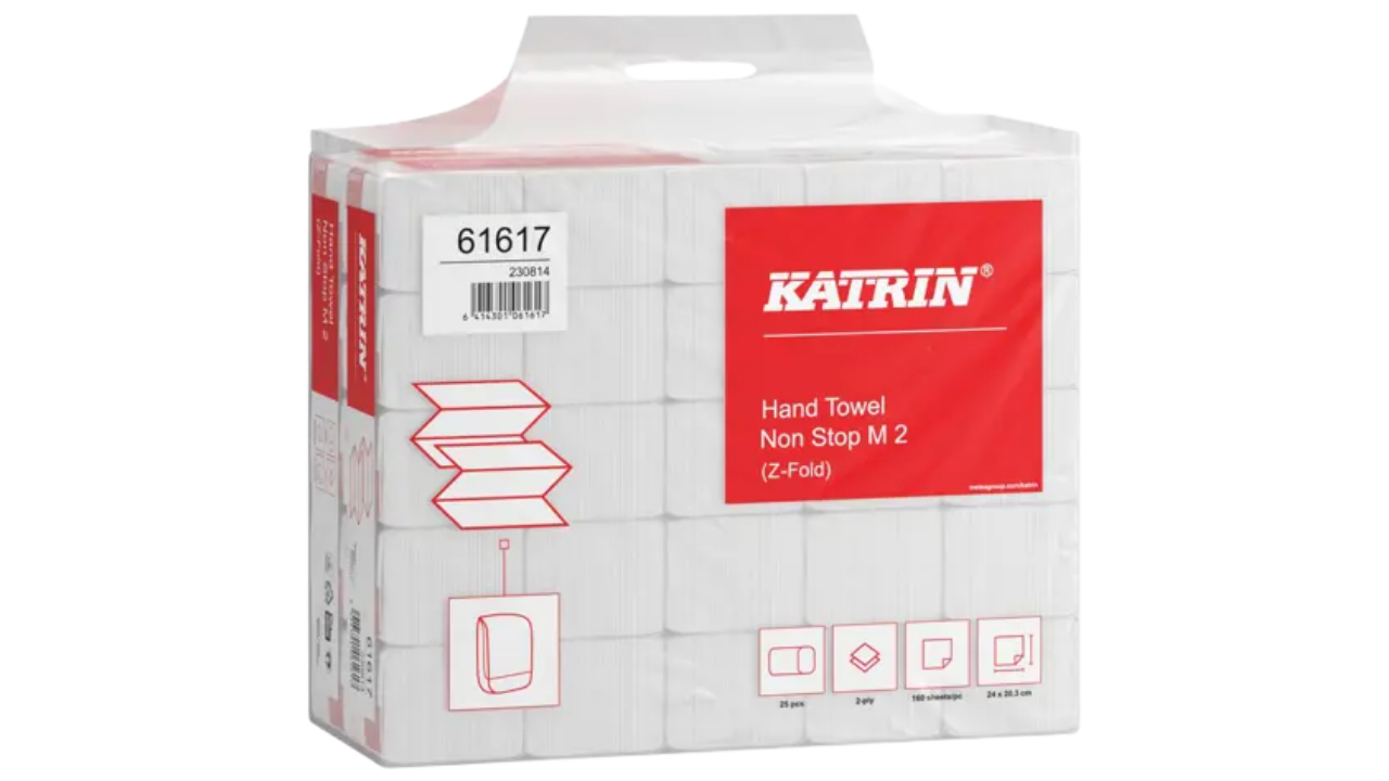 Katrin Handtuch-Papier, wei&szlig;, 2-lagig, 20,3x24cm, Multifold 'NON STOP'