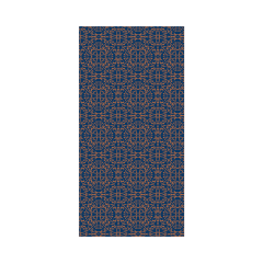 Linclass Mitteldecke, 80x80cm, 'Claudio' blau-braun