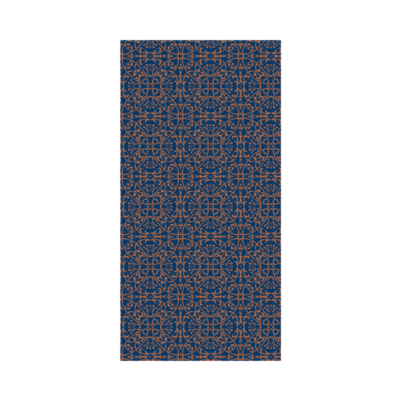 Linclass Mitteldecke, 80x80cm, 'Claudio' blau-braun