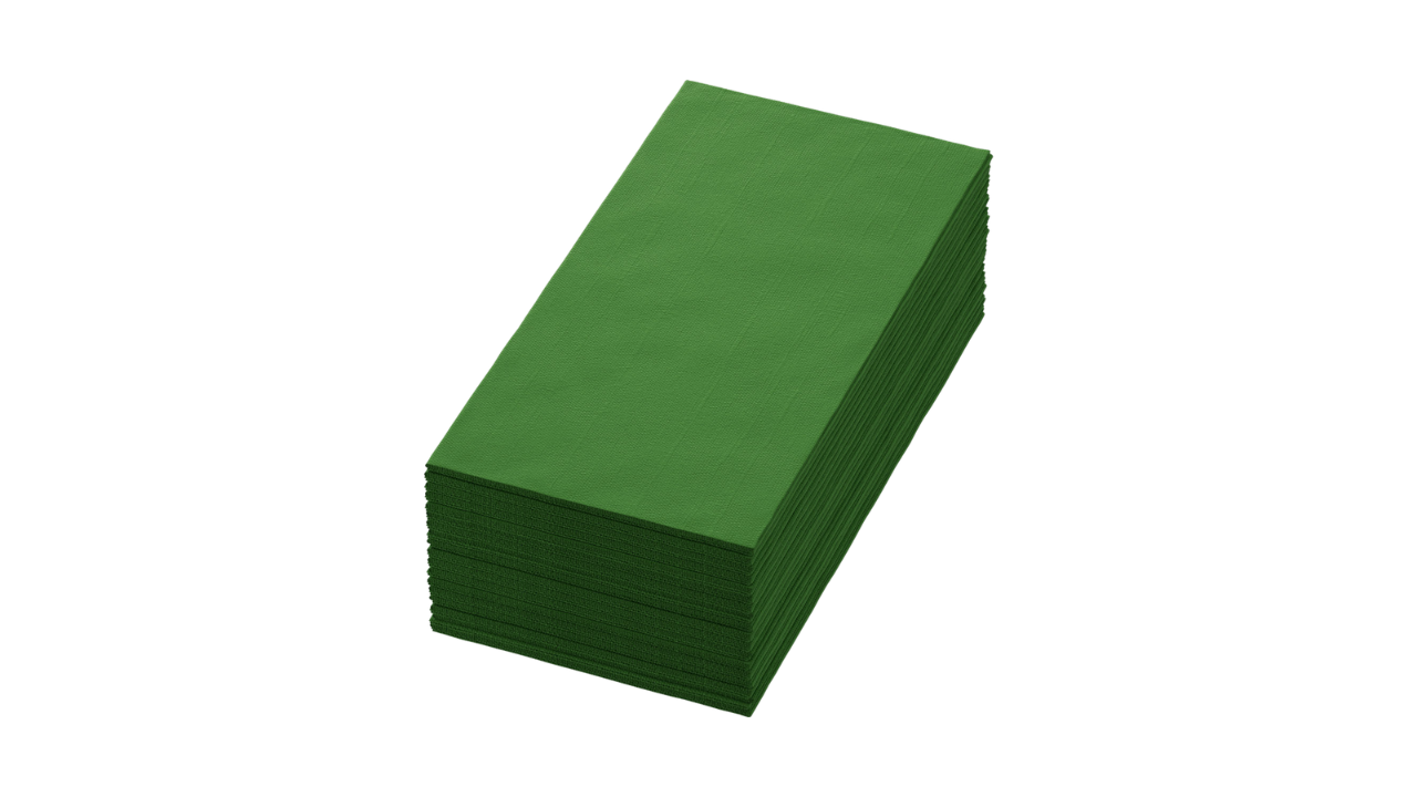 Bio-Dunisoft-Servietten, 40x40cm, 1/8-Falz, leaf green