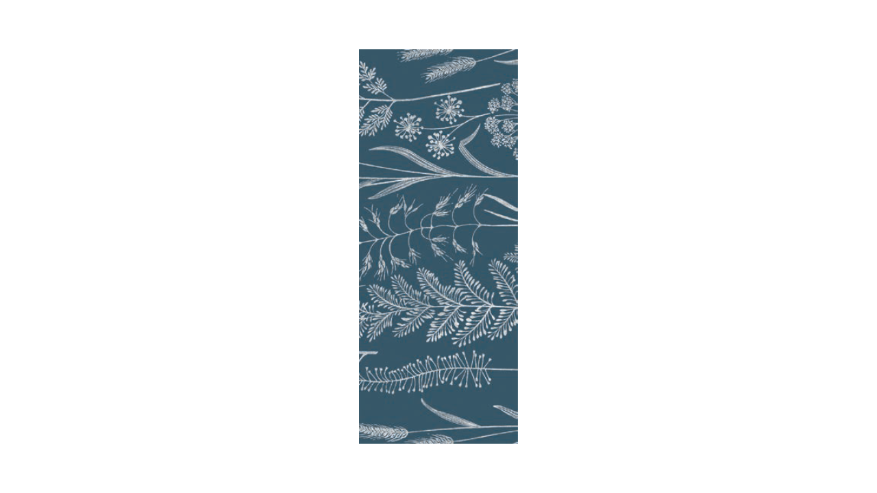 Linclass-Tischläufer, 0,40x24m, ''Benjamin' blaugrau