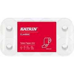 Katrin-Classic, Toilettenpapier, weiß, 2-lagig, 250 Blatt/Rolle, 64 Rol./VE