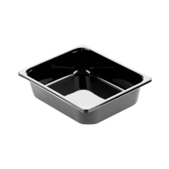 Duni-Meal Gastroschale, CPET, ungeteilt 5100ml, 1/2 GN, 325x265x79mm, schwarz