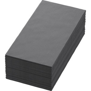 Bio-Dunisoft-Servietten, 40x40cm, 1/4-Falz, granite grey