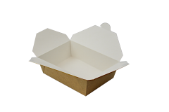 Lunchbox, aus Kraftpapier, ungeteilt, 200x140x65mm, 1600ml, braun