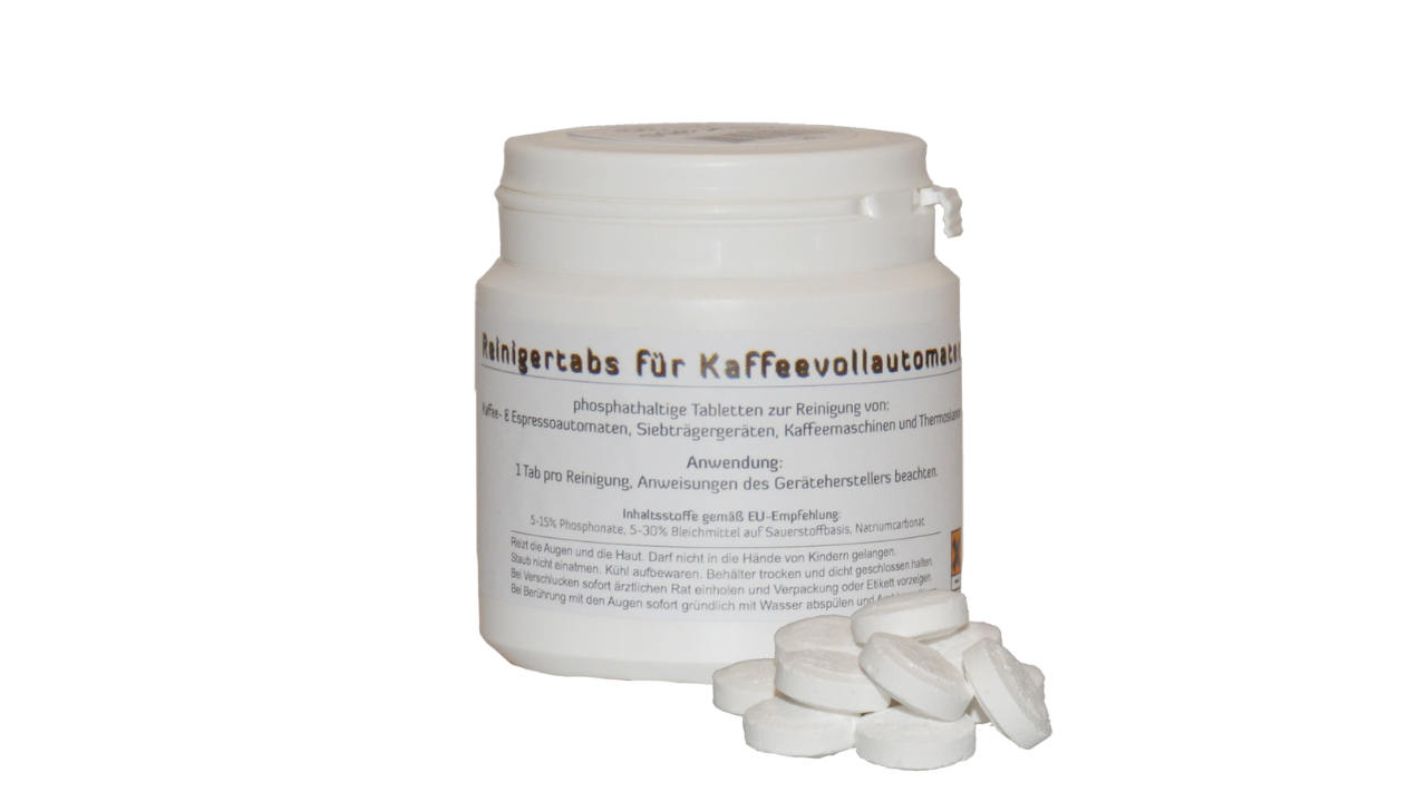 Kaffeemaschinen-Reinigungstabletten, 1,3 gr. 150 Stück