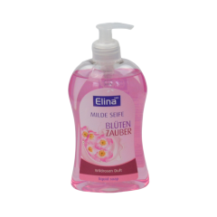 Fl&uuml;ssigseife Elina 500ml mit Seifenpumpe, Flakon