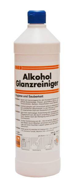 Alkohol-Glanzreiniger, streifenfrei, flüssig, 1 Liter