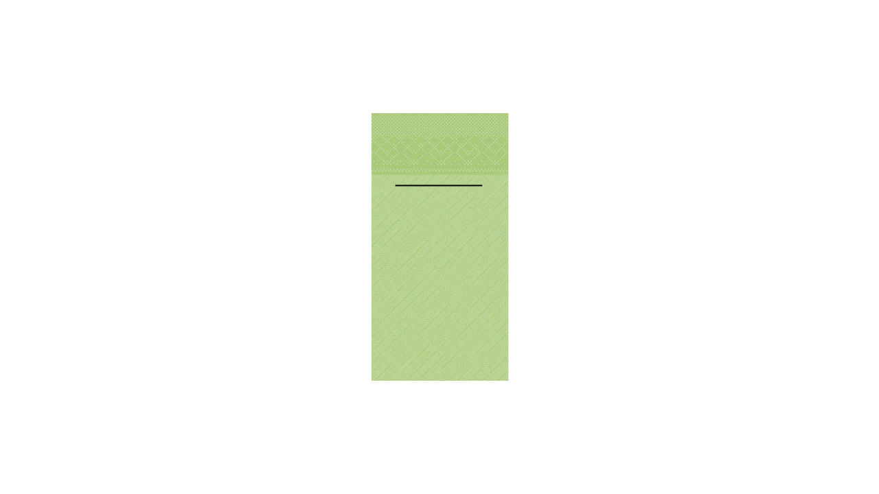 Deluxe-Serviettentasche, 40x40cm, 4-lagig, 1/8 Falz, kiwi
