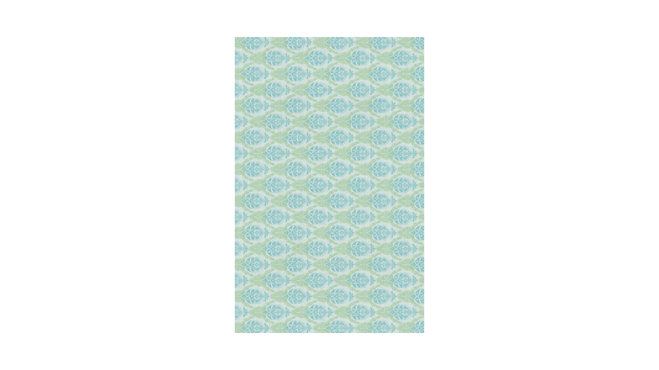 Linclass-Mitteldecke, 80x80cm, 'Doris' grün-blau