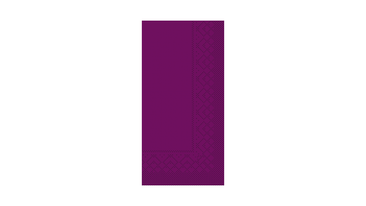 Mank-Zelltuch-Serviette, 33x33cm,3-lagig 1/8 Kopffalz, aubergine