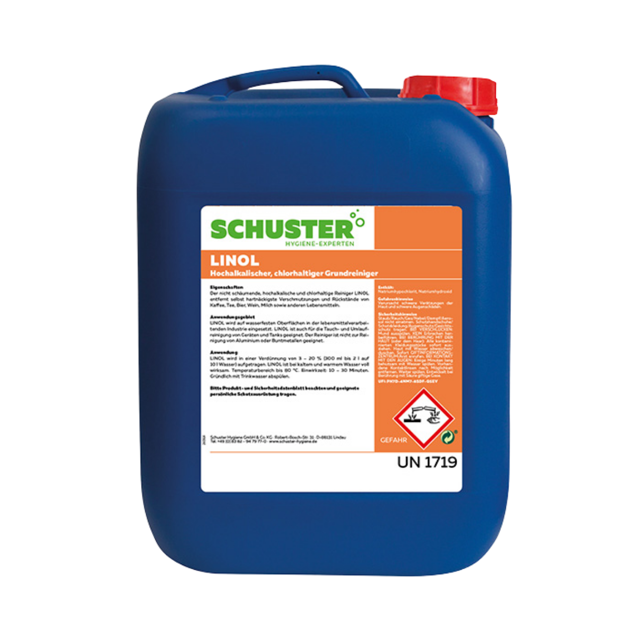 Grundreiniger auf Chlorbasis, Linol, 6kg Kanister