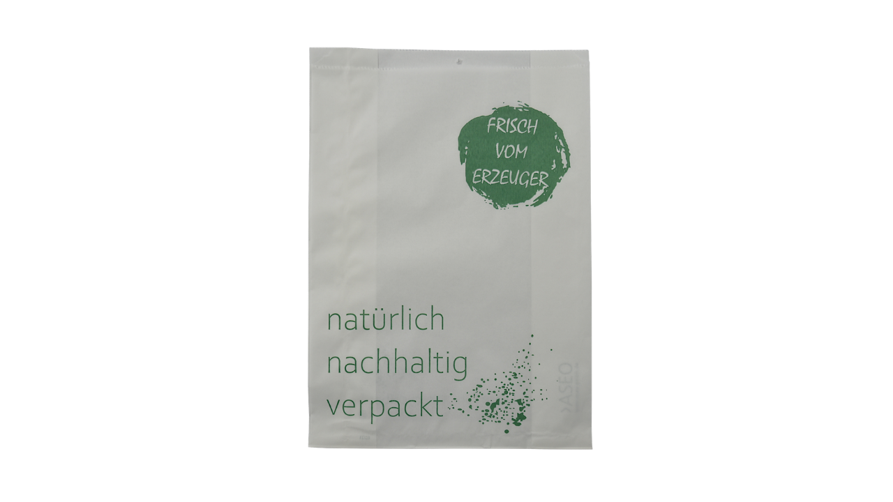 Obst-Gem&uuml;sebeutel, 26+12x36cm, Papier 'nat&uuml;rlich nachhaltig verpackt',gef&auml;delt