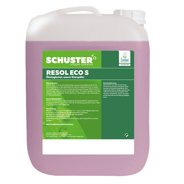 Klarspüler Resol ECO S, sauer, flüssig, 10kg