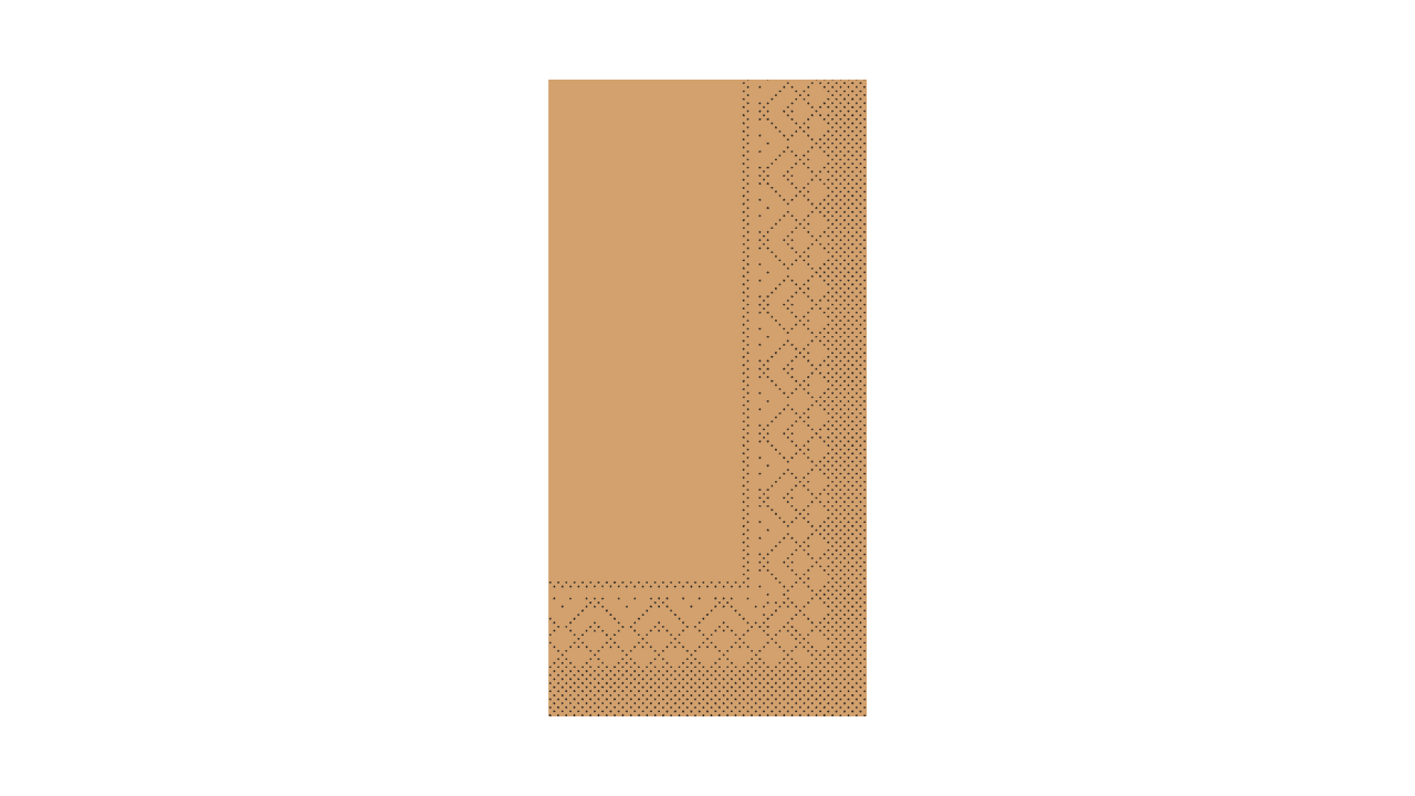 Mank-Zelltuch-Serviette, 40x40cm, 3-la., 1/8 Kopffalz, sand