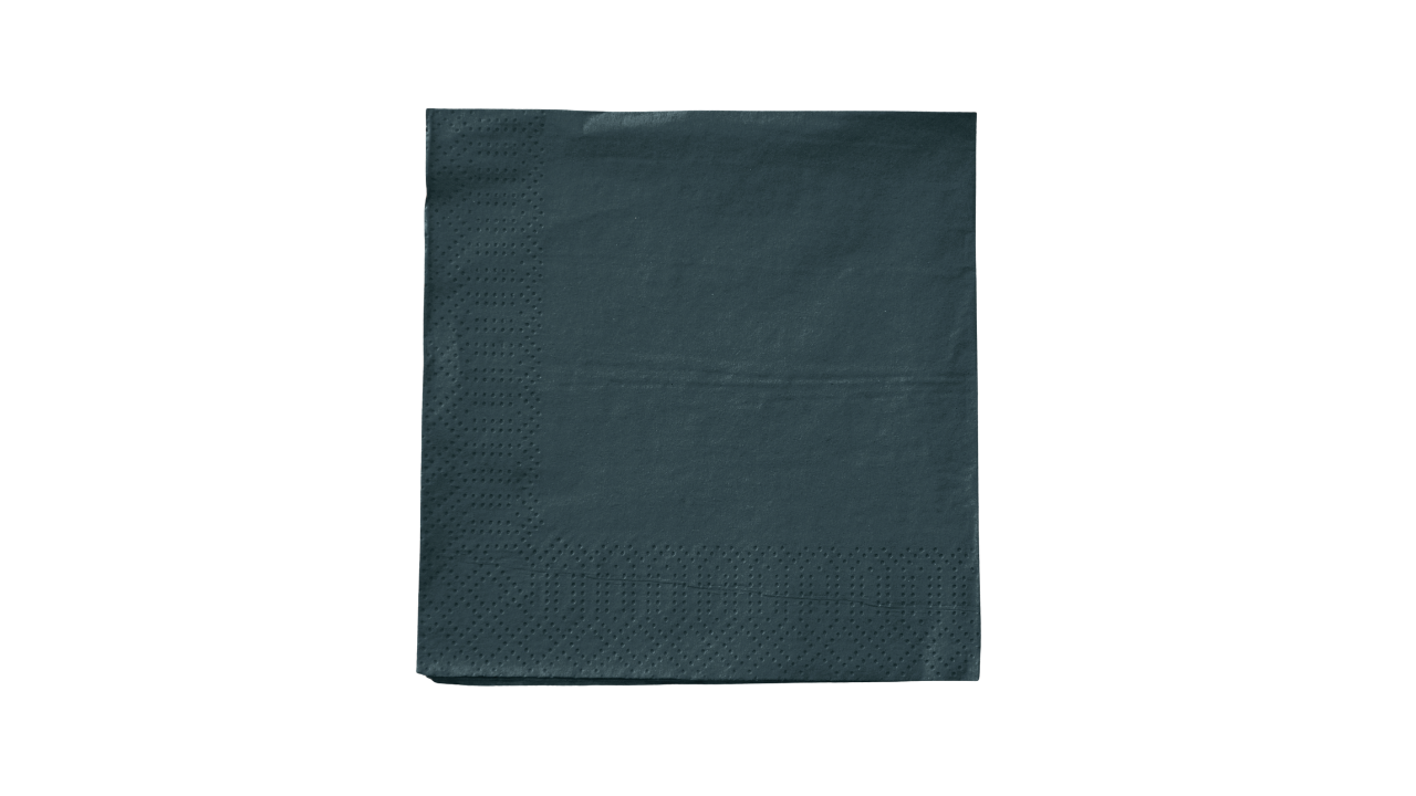 ASEO-Zelltuch-Serviette,24x24cm,2-lagig 1/4 Falz, schwarz