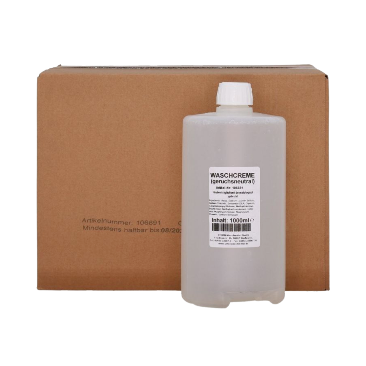 Fl&uuml;ssig Waschcreme Stern, neutral parf&uuml;mfrei, 1000ml Flakon /Typ M