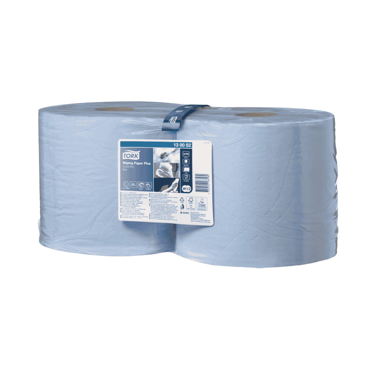 Tork Wischtuch-Advanced, Gro&szlig;rolle, blau, 2-lag,24x34cm, 255m (VE/2Rollen)