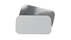 Alukartondeckel, 212x108mm, eckig, passend f&uuml;r Aluschale (R14L / R62L)