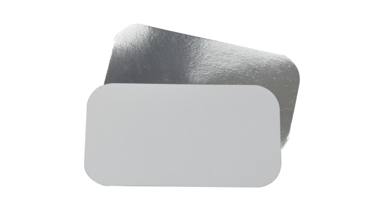 Alukartondeckel, 212x108mm, eckig, passend f&uuml;r Aluschale (R14L / R62L)