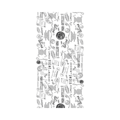 Linclass-Tischl&auml;ufer, 0,40x24m, 'Script' schwarz