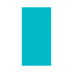 Linclass Mitteldecke, 80x80cm, aqua blau