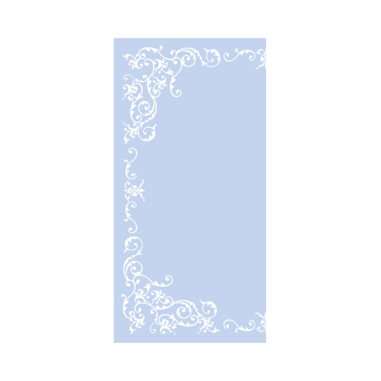 Linclass Mitteldecke, 80x80cm, 'Pomp' pastellblau