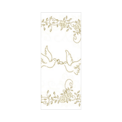 Linclass-Tischl&auml;ufer, 0,40x24m, 'Hochzeit' creme-gold