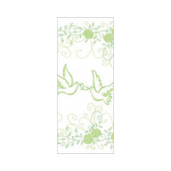 Linclass-Tischl&auml;ufer, 0,40x24m, 'Hochzeit' gr&uuml;n