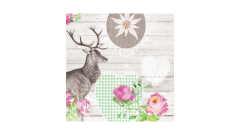 Linclass-Serviette, 40x40cm, 1/4-Falz, 'Waldemar'