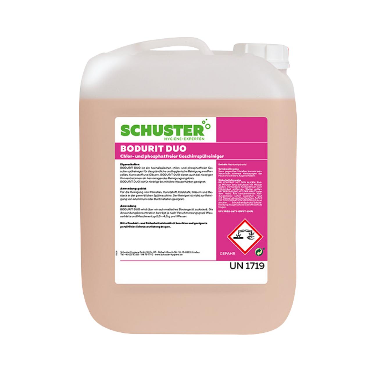 Geschirrsp&uuml;lmittel Bodurit Duo, fl&uuml;ssig, 25kg